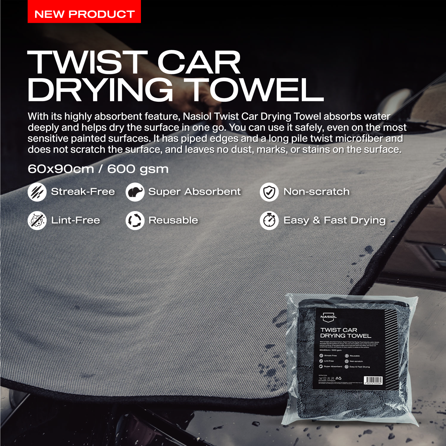 Nasiol Twist Drying Towel